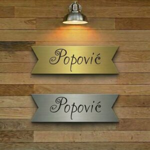 Pločica za prezime A19